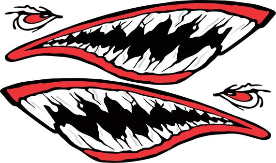 Instant Digital Download Shark teeth and eyes Eps, Svg, Dxf, Jpeg, Png
