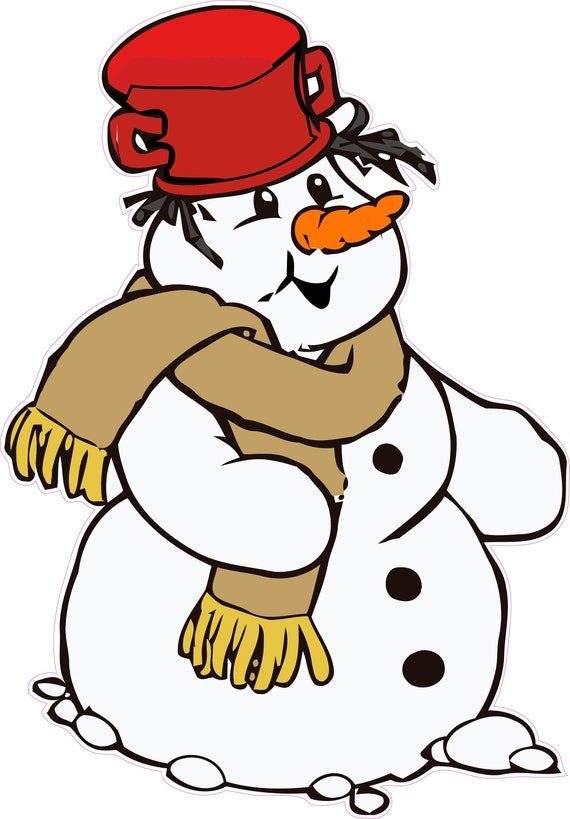 Snowman Version 2 Window and Wall Decor Decal