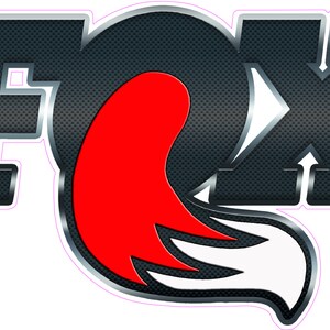 Fox Racing Shox Carbon Fiber Red and White Decal - Etsy