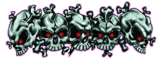 Skull Gang Decal