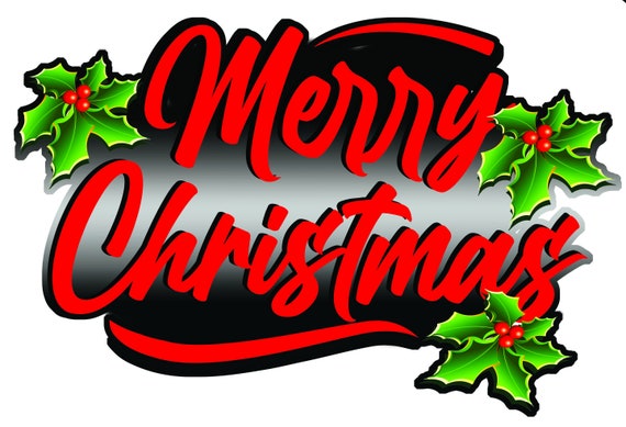 Merry Christmas v3 Wall Decor Decal