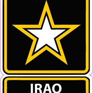 U.S. Army Veterans Somalia, Iraq, Afghanistan Decal