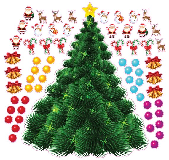 Build a Christmas tree for the kids wall decor decal