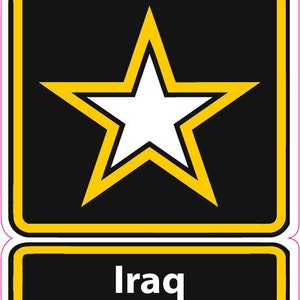 U.S. Army Veterans Iraq, Afghanistan, Bosnia Decal