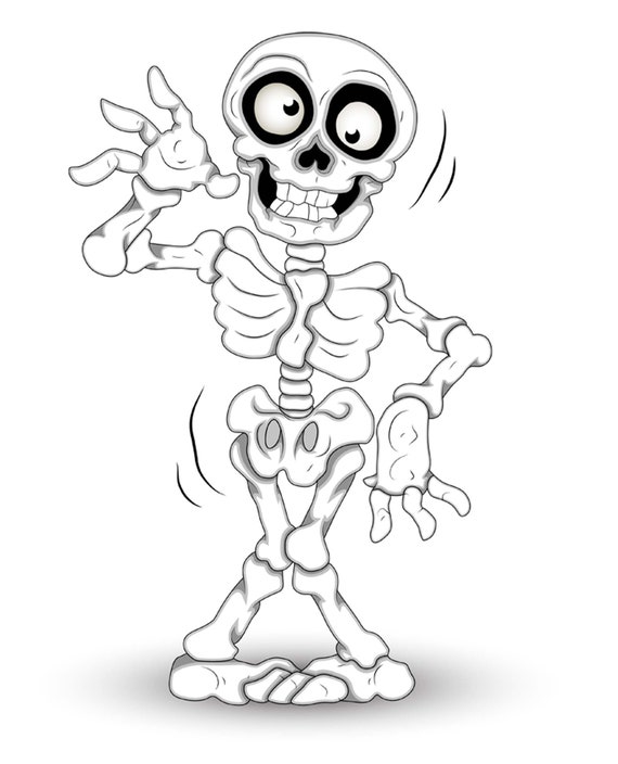 Halloween Skeleton Wall Decor Decal