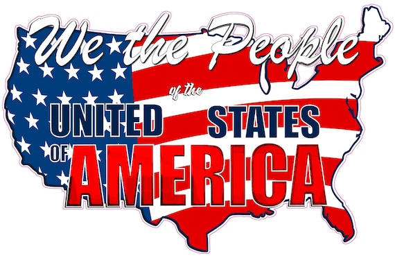 United States of America We the People Decal sticker