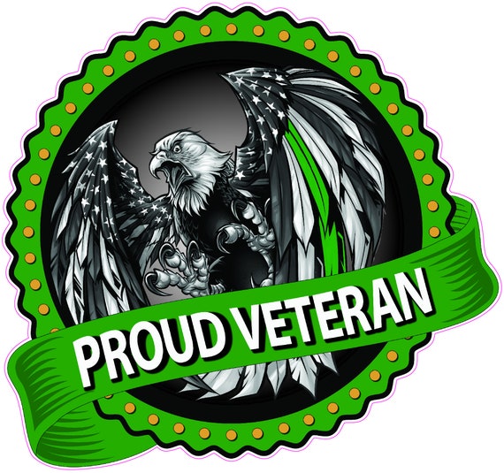 Proud Veteran decal sticker
