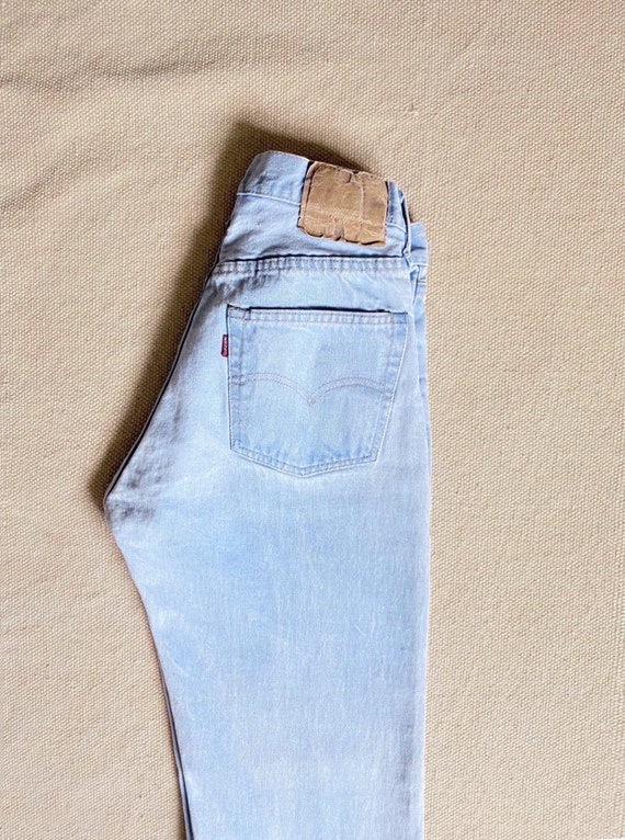 vintage Levis 501 26 27 JEANS 70s Selvedge stamp 6