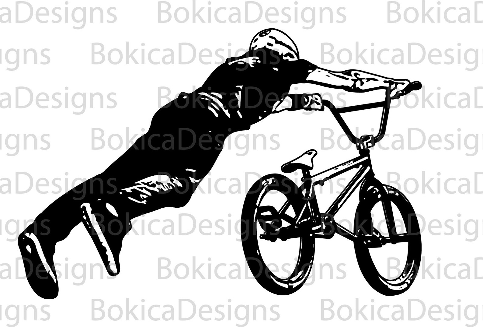 Set of 8 BMX Cyclists Sketch Vector Illustration, Eps, SVG,PDF Etsy