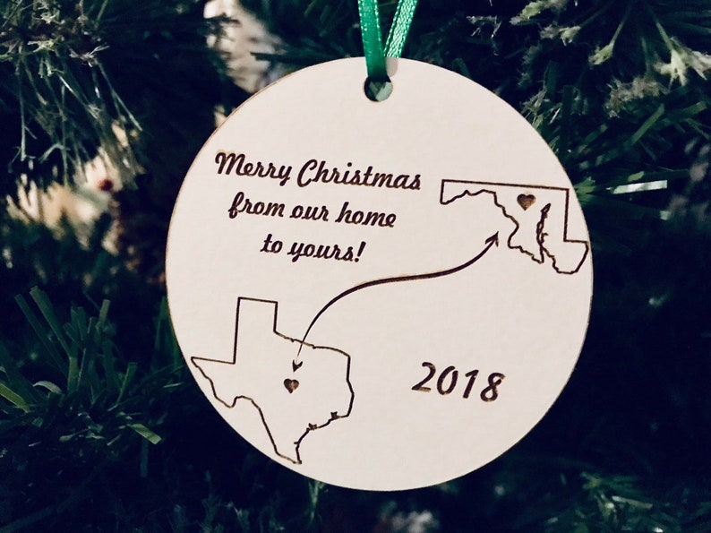 long distance christmas ornament