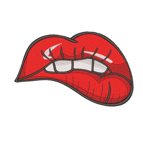 Lips Broderie Design, 3 tailles