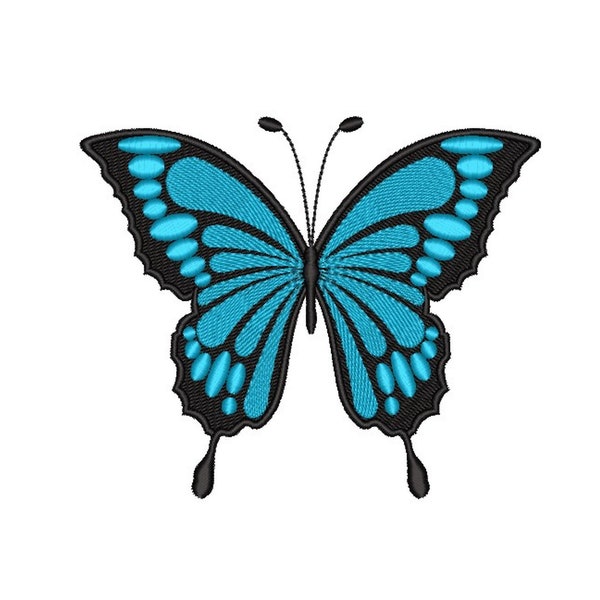 Butterfly Machine Embroidery Design, Insect Embroidery Design, 3 sizes, Instant Download