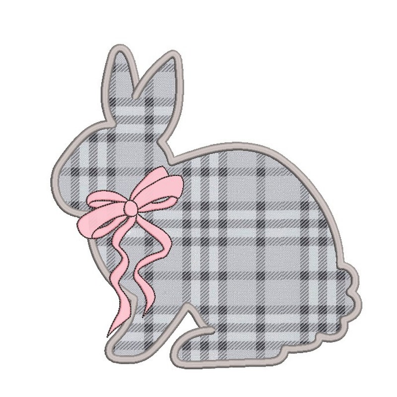 Rabbit Applique - Etsy