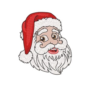 Santa Claus Christmas Embroidery Design for 4x4 5x7 6x10 hoops Instant Download Holiday Machine Embroidery File Festive Santa Design