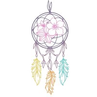 Illustration of Southwestern Style Machine Embroidery With Texture