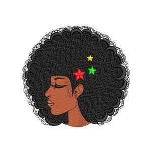 Woman Embroidery Design, 4 sizes, Instant Download