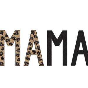 Leopard Mama Embroidery Design, Muttertag Stickdatei, 4 Größen, Instant Download