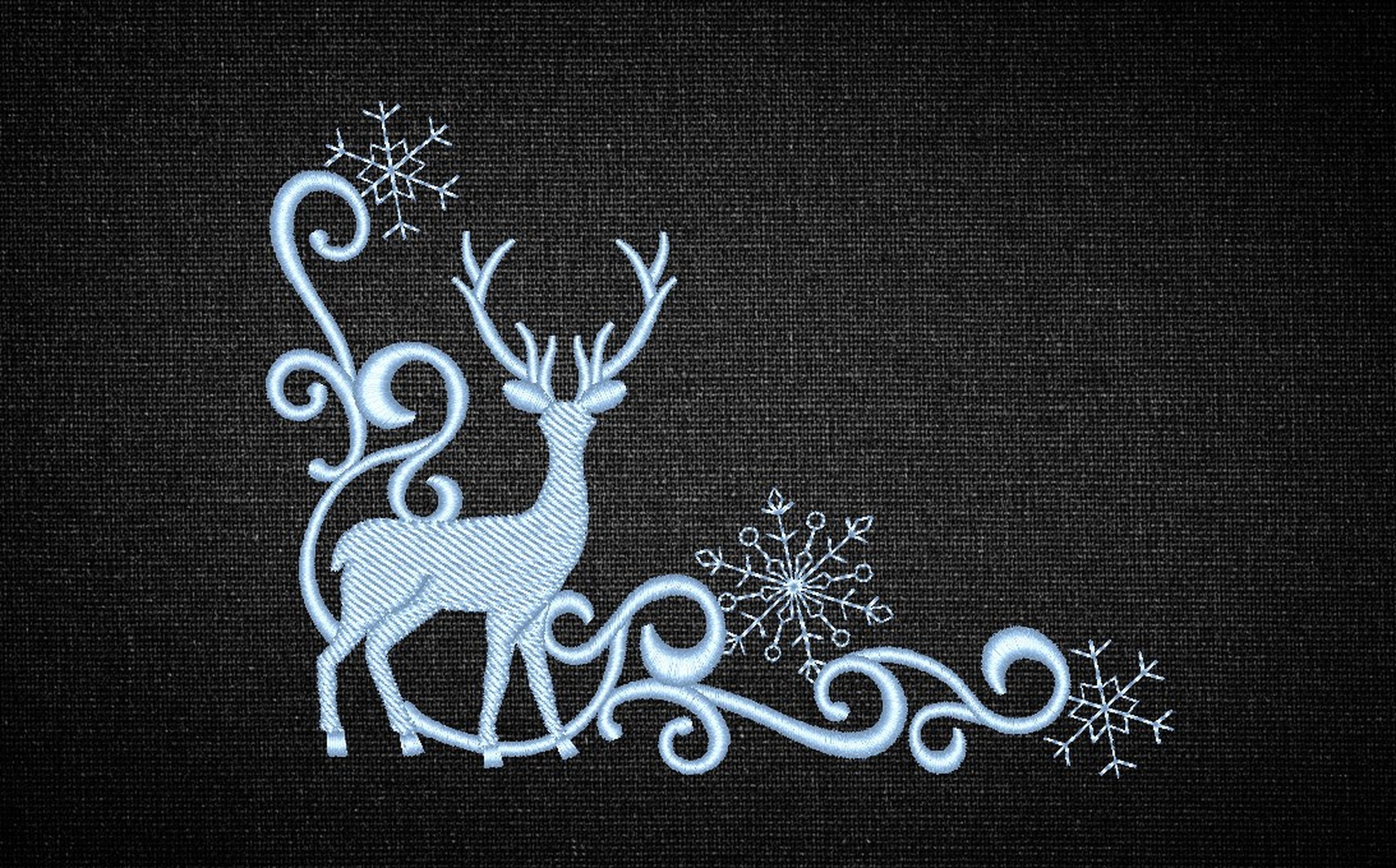 Reindeer embroidery design Christmas embroidery design Etsy