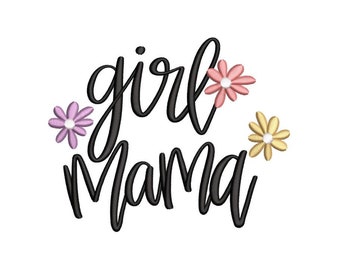 Diseño de bordado de mamá niña, archivo de bordado de madre, diseño de mamá bendita, diseño de bordado de vida de mamá, 3 tamaños, descarga instantánea