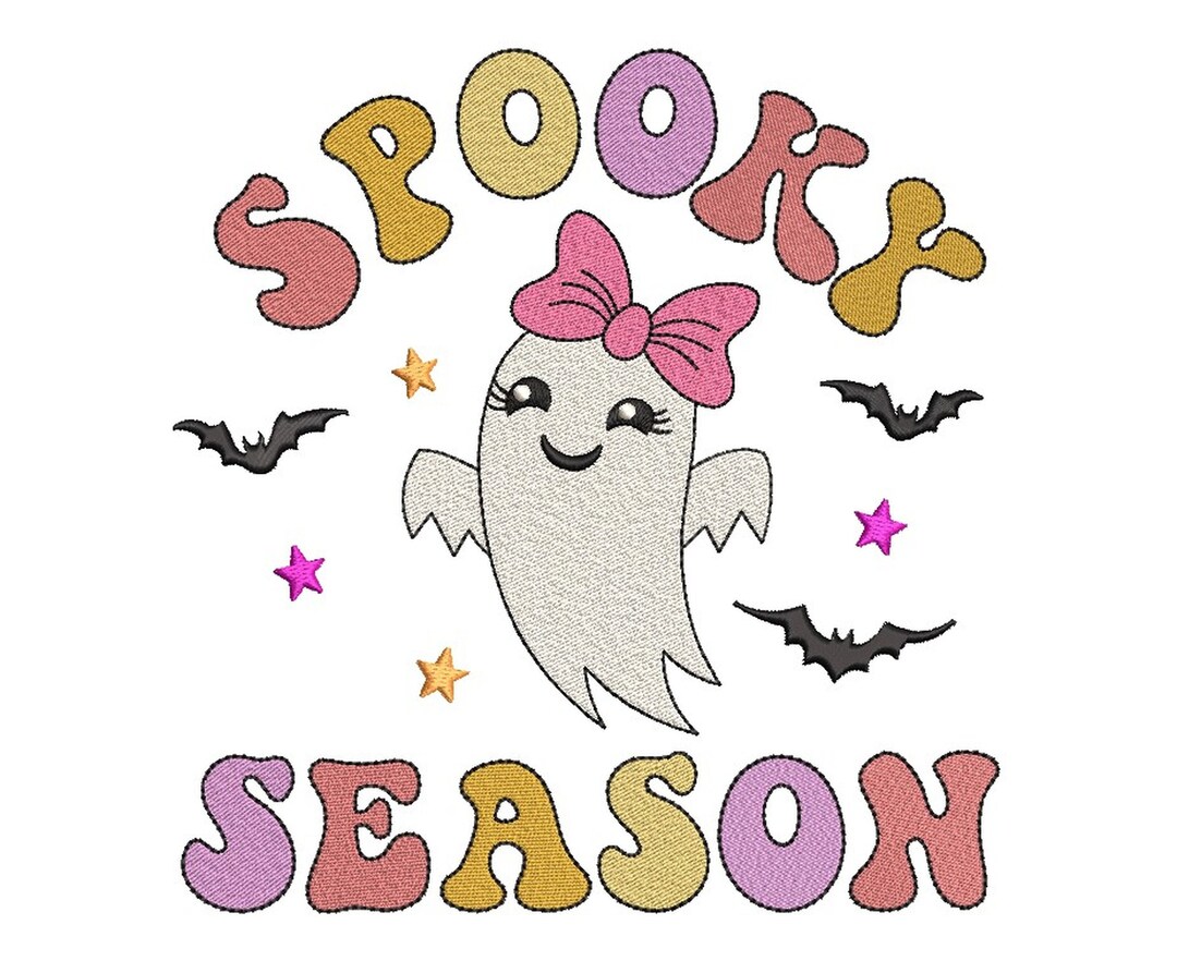 Spooky Season Embroidery Design Halloween Embroidery File 3 Etsy