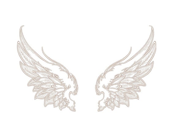 Wings Design Embroider and heavy beading on a mesh lace-sold by the yard. Lilac main image 0