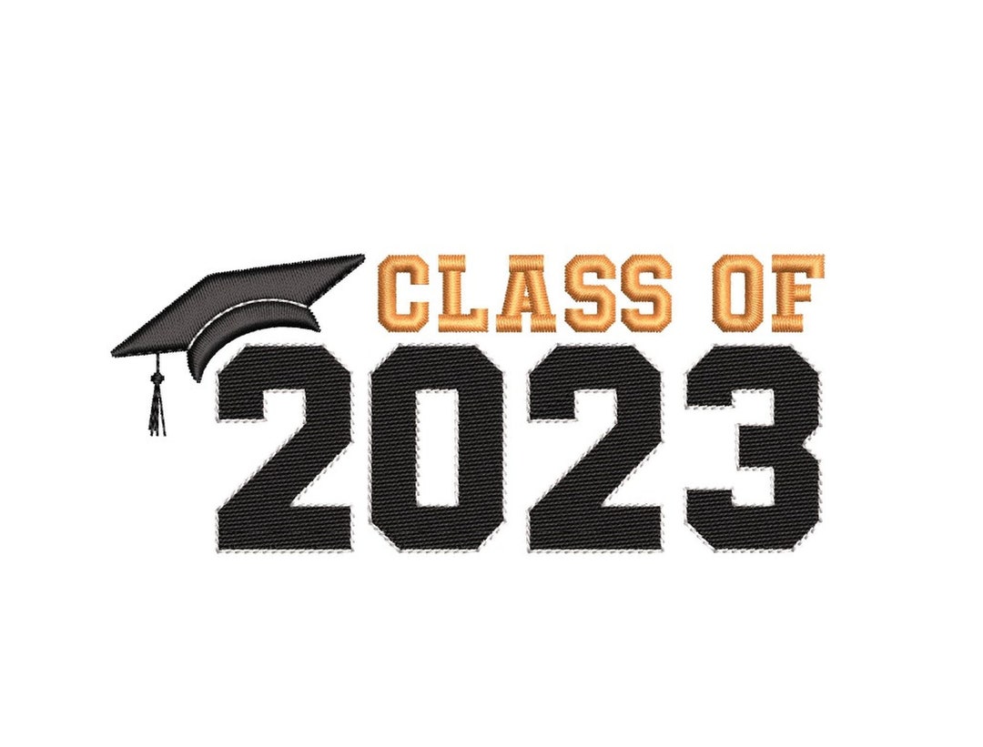 Graduation Embroidery Design, Class of 2023 Embroidery File, 2023 Grad