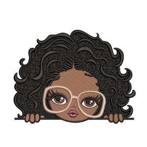 Girl Embroidery Design, 4 sizes, Instant download