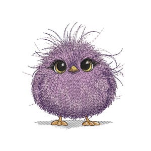 Funny Crazy Chicken Embroidery Design, Cute Chicken Machine Embroidery File, 3 sizes, Instant Download
