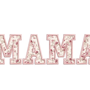 Mama Applique Embroidery Design, 6 sizes, Instant Download