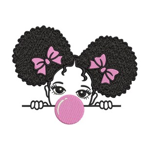 Mädchen Stickdatei, 4 Größen, zum Herunterladen und ausdrucken