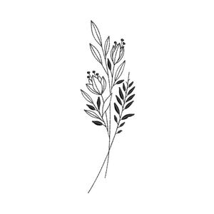 Flower Machine Embroidery Design, 5 sizes, Instant Download