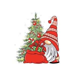Christmas Gnome PNG Christmas Tree PNG Holiday Gnome Sublimation Design Gnome Christmas Clipart Digital Download for Shirts Mugs Cards Decor