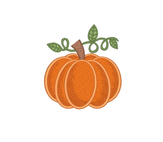 Pumpkin Embroidery Design, Autumn Embroidery Design, Thanksgiving Embroidery, 5 sizes, Instant Download