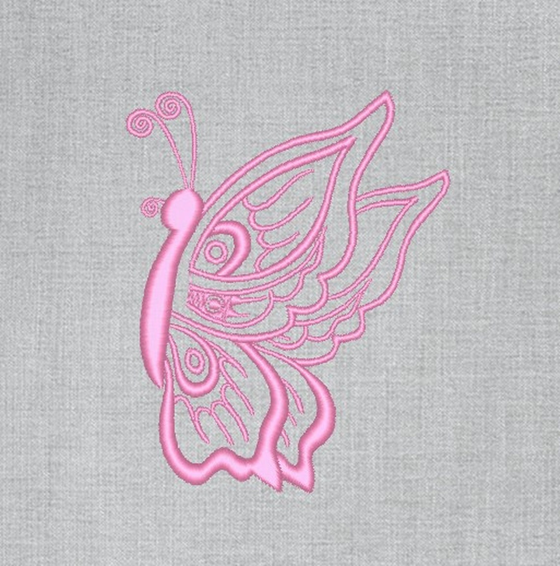 Butterfly Embroidery Machine Design Etsy