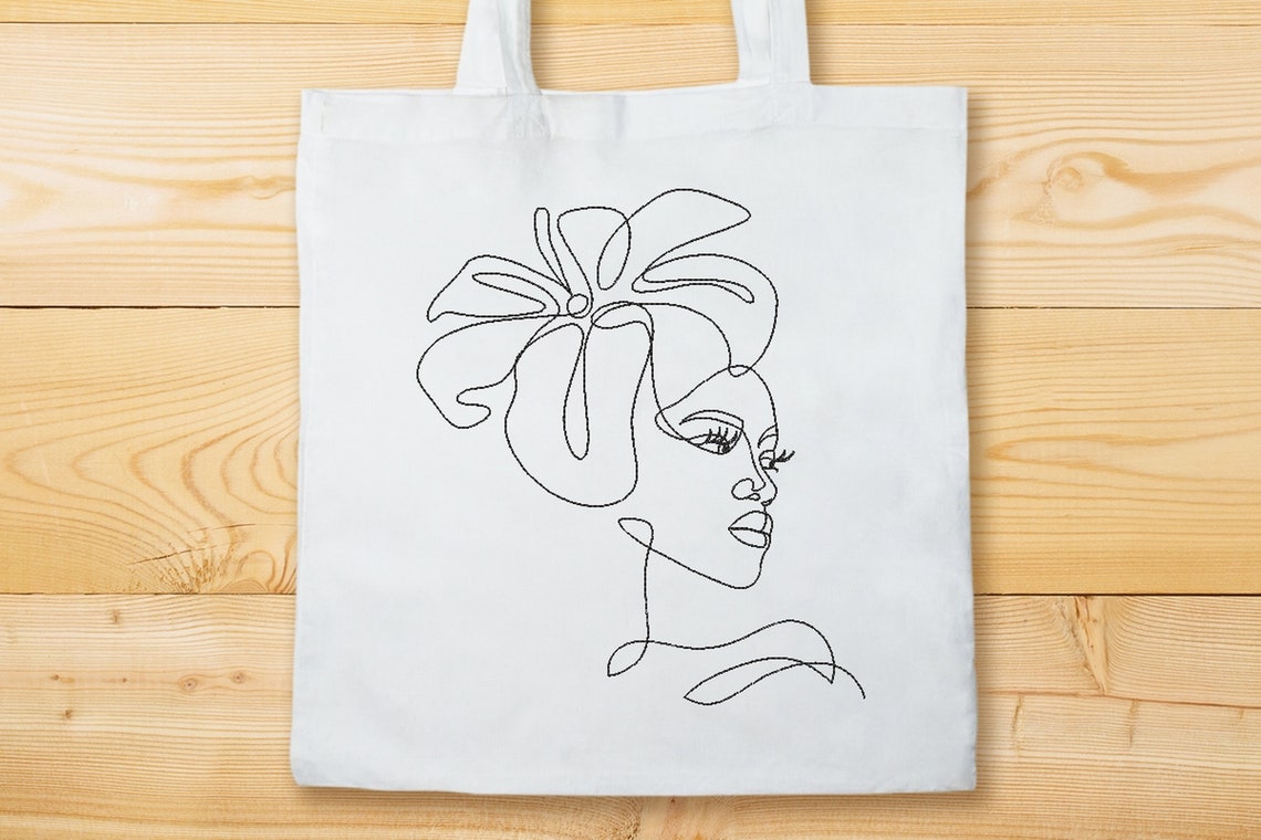 Beautiful young african american woman machine embroidery  etsy Beautiful young african american woman machine embroidery  etsy