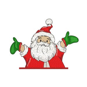 Santa Embroidery Design Christmas Embroidery File Instant Download Ideal for DIY Holiday Crafts Gifts Festive Decorations Projects