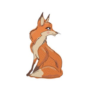 Fox Embroidery Design Cute Woodland Animal Machine Embroidery File Forest Wildlife Pattern Instant Download Hoops 5x7 6x10 8x8 Fall Decor