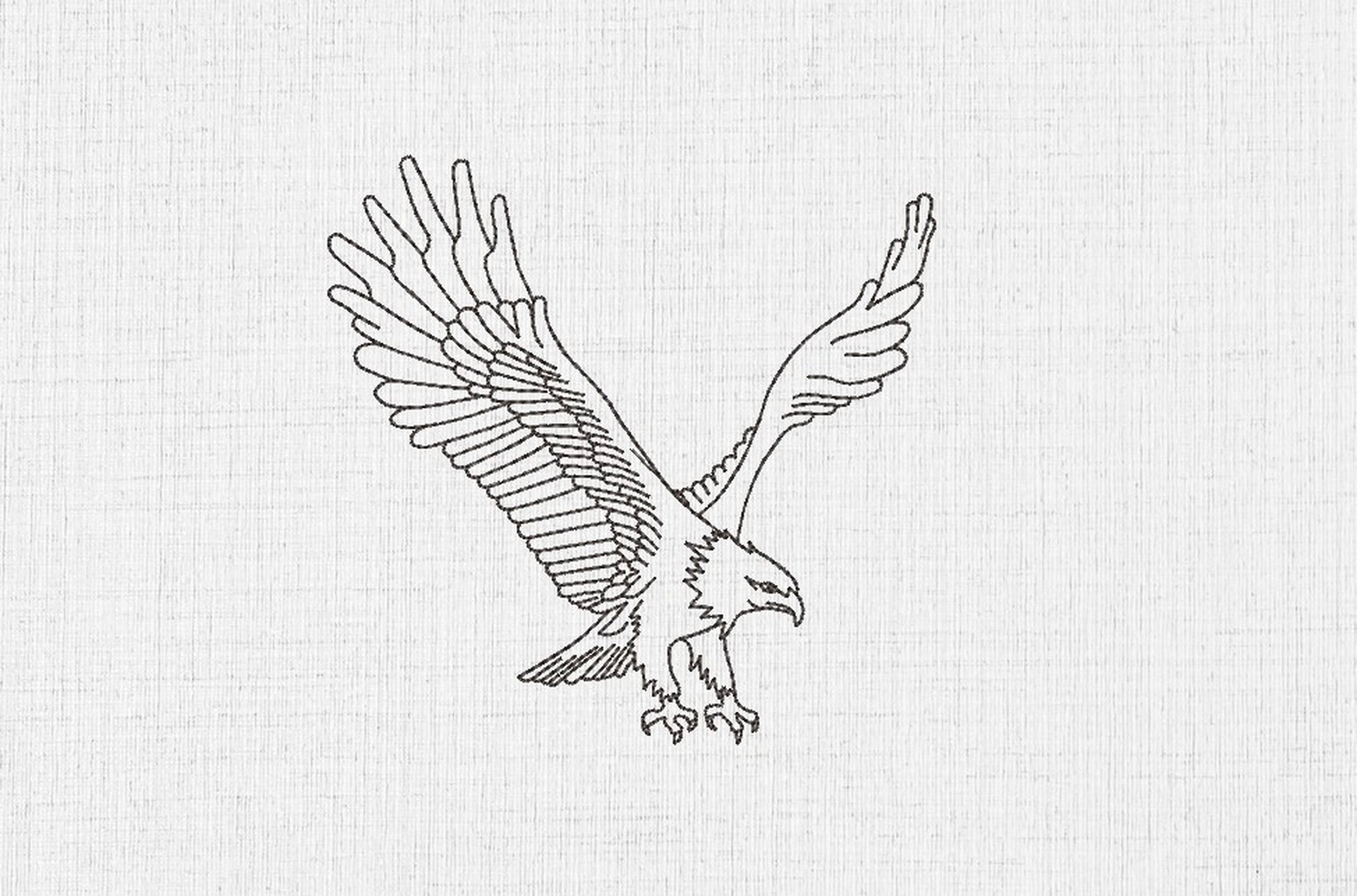 Eagle Machine Embroidery Design Instant Download Etsy