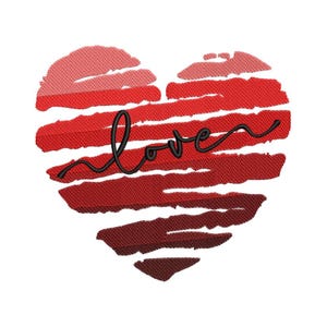 Heart Embroidery Design Valentines Day Embroidery File Cute Love Heart Machine Embroidery for Towels Shirts Bags 4x4 5x7 6x10 Hoops Download