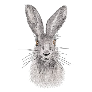 Bunny Embroidery Design, 3 sizes, Instant Download