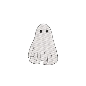 Mini Cute Ghost Machine Embroidery Design, Halloween Embroidery File, 3 sizes, Instant Download