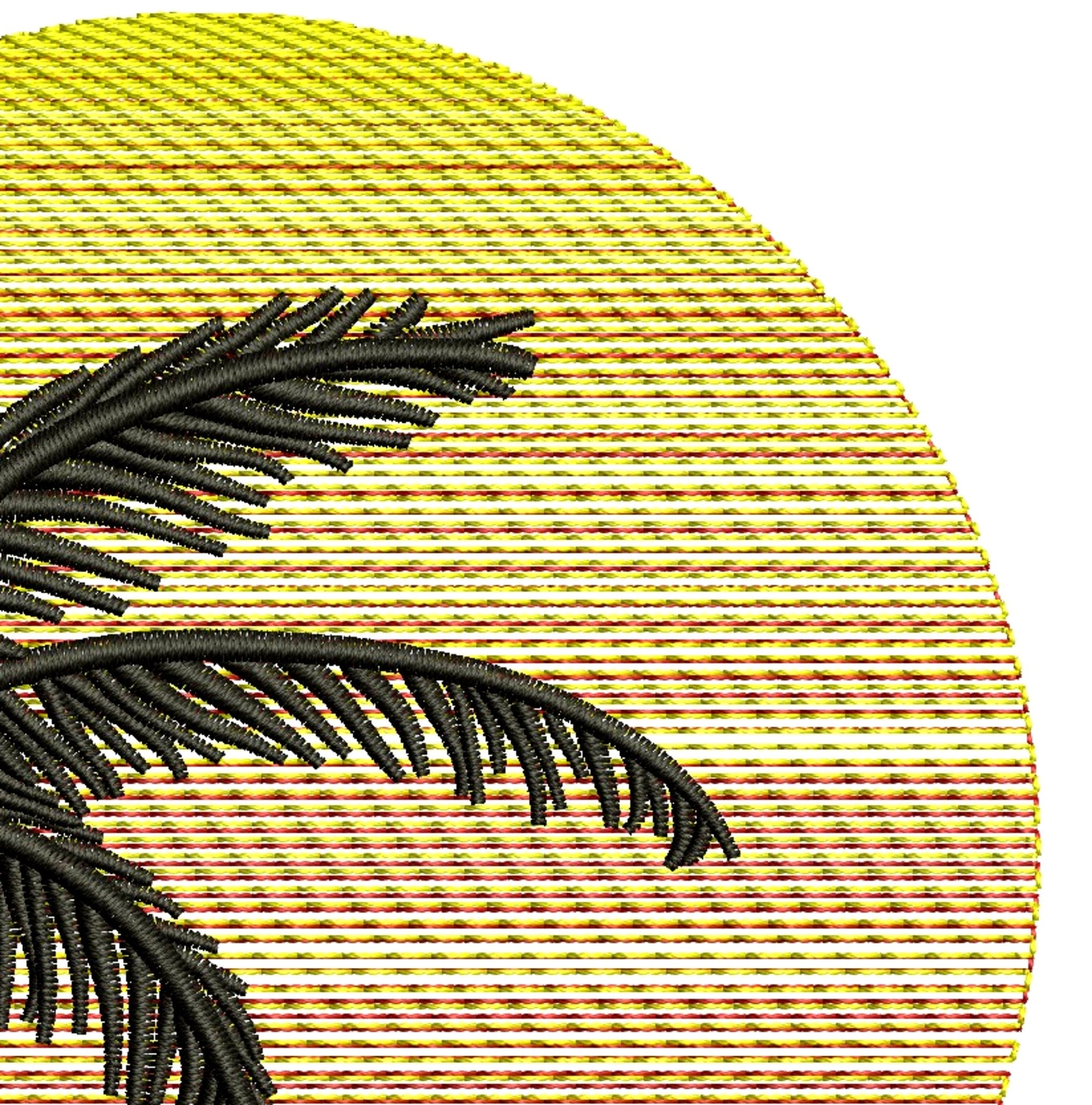 Palm Tree Embroidery Design Summer Embroidery - Etsy