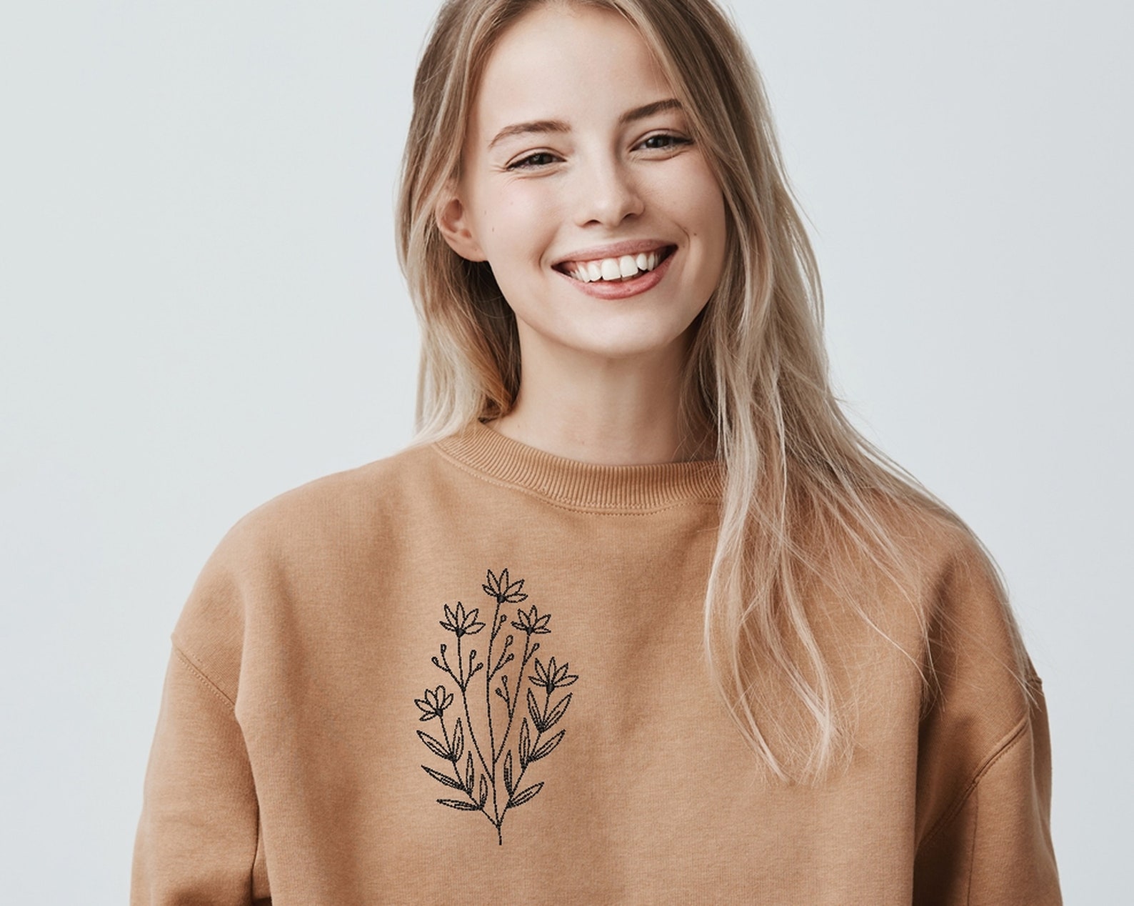 Flowers Machine Embroidery Design 5 sizes Instant Download Etsy