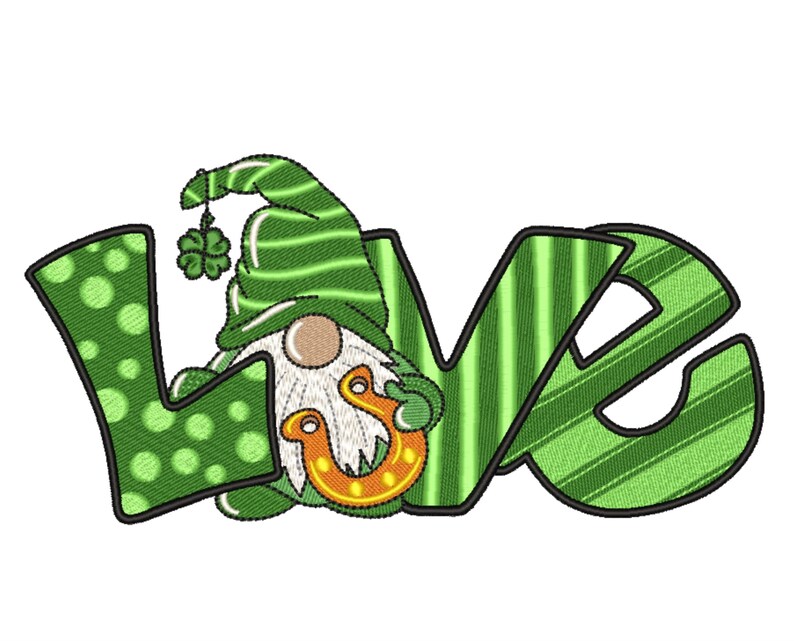 St patricks day gnome embroidery design 5 sizes instant  etsy canada St patricks day gnome embroidery design 5 sizes instant  etsy canada