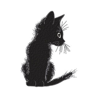 猫の刺繍デザイン、動物の刺繍デザイン、子猫、猫ママ、猫好きの刺繍、3 サイズ、即時ダウンロード