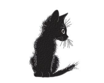 Cat Embroidery Design, Animal Embroidery Design, Kitten, Cat Mama, Cat Lover Embroidery, 3 sizes, Instant Download