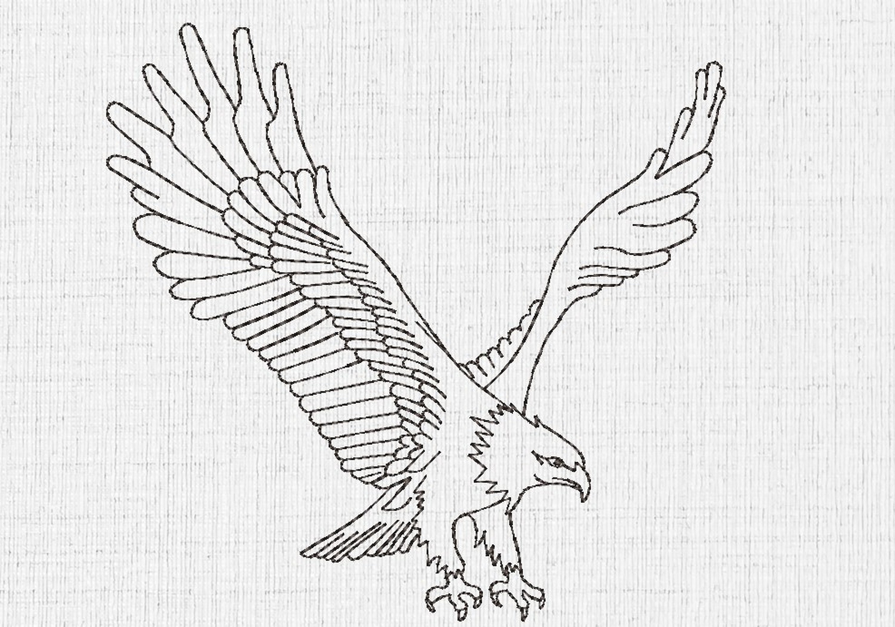 Eagle Machine Embroidery Design Instant Download Etsy