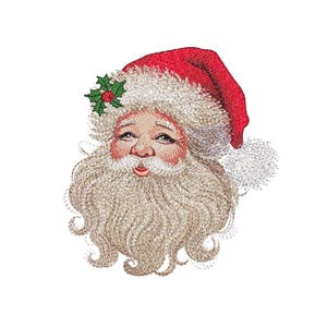 Christmas Santa Claus Embroidery Design, 3 sizes, Instant Download