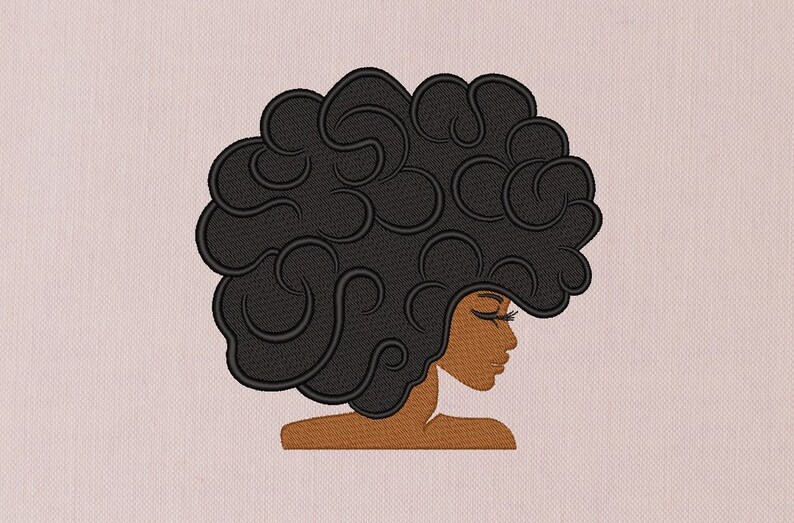 Beautiful african american woman embroidery design 4 sizes  etsy Beautiful african american woman embroidery design 4 sizes  etsy