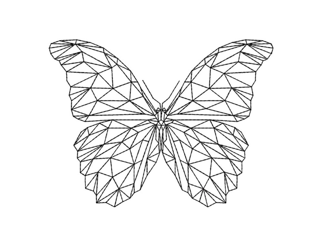 Butterfly Embroidery Design, 5 Sizes, Instant Download - Etsy
